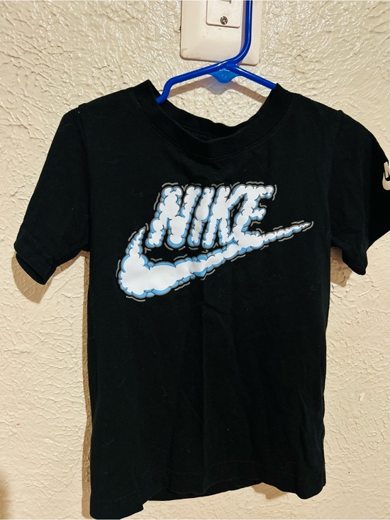 Nike Other - Nike Black Tee with White and Light Blue Swoosh